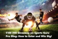 ₹100 INR Giveaway on Sports Guru Pro Blog How to Enter and Win Big!