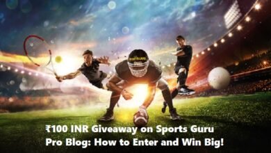 ₹100 INR Giveaway on Sports Guru Pro Blog How to Enter and Win Big!